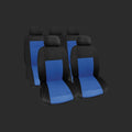 Krawehl Seat Cover - PUERTO RICO - 9PCS - Blue/Black - Καλύμματα Καθισμάτων Αυτοκινήτου - Μπλε/Μαύρο
