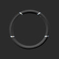 Krawehl Steering Wheel Cover - MERCURIO - Black - Κάλυμμα Τιμονιού - Μαύρο