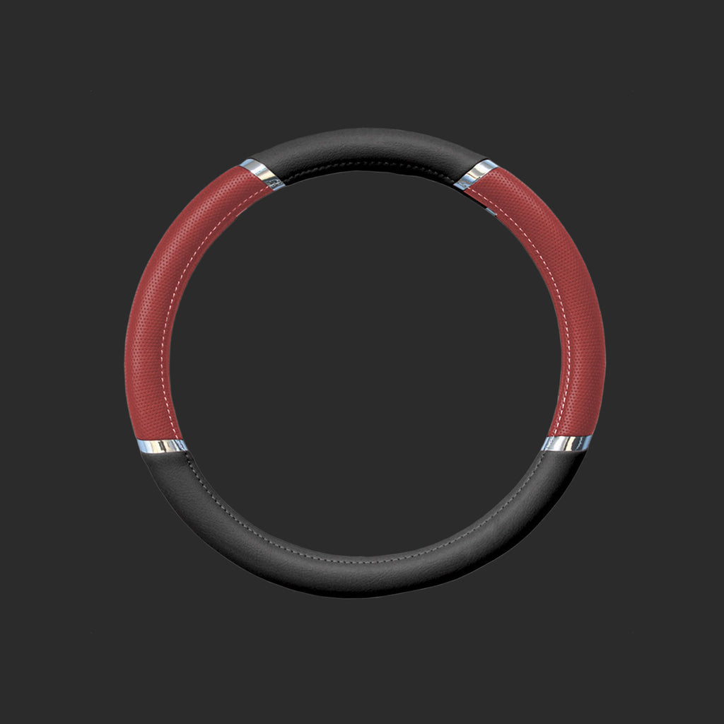 Krawehl Steering Wheel Cover - MERCURIO - Red/Black - Κάλυμμα Τιμονιού - Κόκκινο/Μαύρο