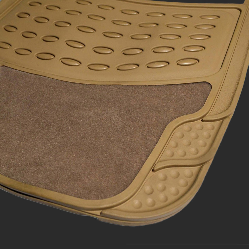 Krawehl PVC/Carpet Mat - PARIS - Beige - Πατάκια Αυτοκινήτου PVC/Μοκέτα - Μπεζ