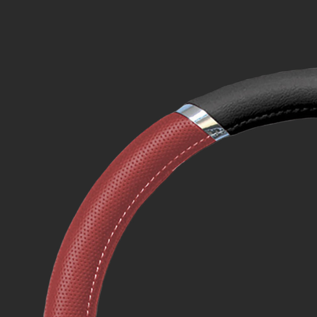 Krawehl Steering Wheel Cover - MERCURIO - Red/Black - Κάλυμμα Τιμονιού - Κόκκινο/Μαύρο
