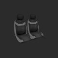 Krawehl Seat Cover - BAHAMAS - 4 PCS - Grey/Black - Καλύμματα Καθισμάτων Αυτοκινήτου - Γκρι/Μαύρο