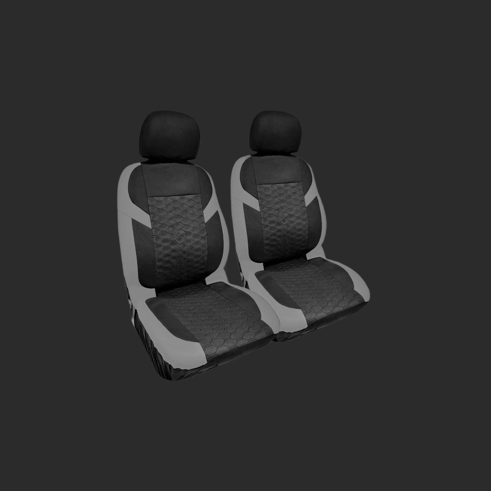 Krawehl Seat Cover - MARTINICA - 4PCS - Grey/Black - Καλύμματα Καθισμάτων Αυτοκινήτου - Γκρι/Μαύρο