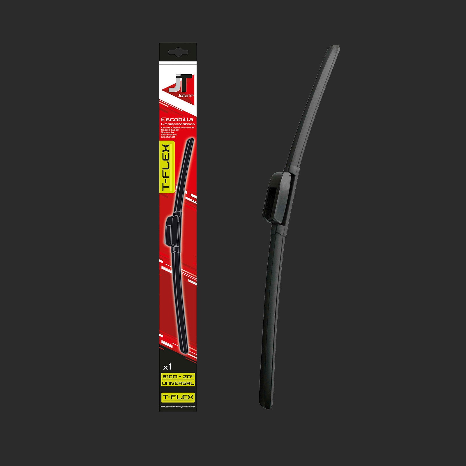 JT T-FLEX Wiper Blade - Υαλοκαθαριστήρας Σιλικόνης Εμπρόσθιος
